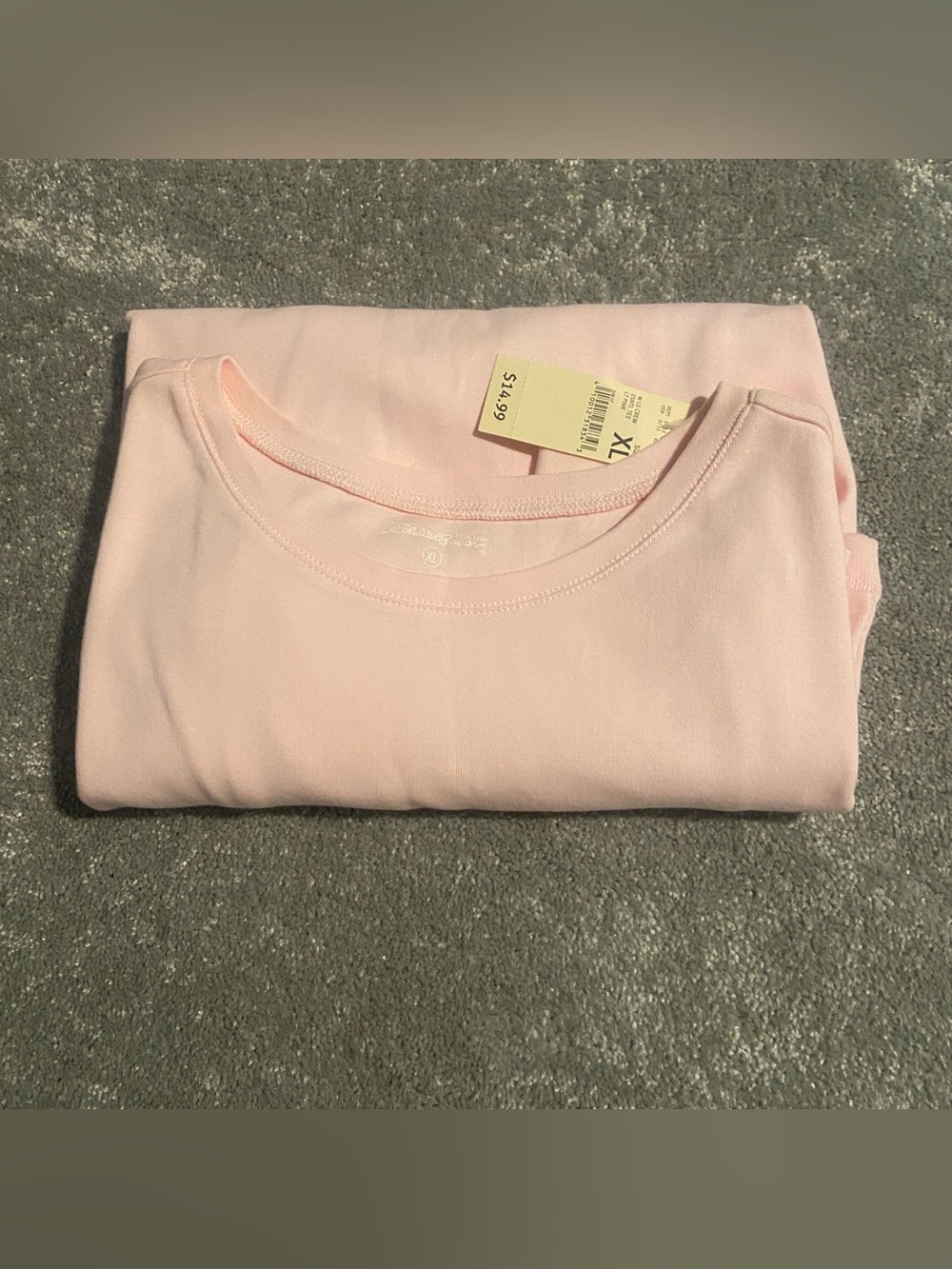 NWT Eddie Bauer Women's Long Sleeve Light Pink T-Shirt ladies XL - Picture 13 of 13